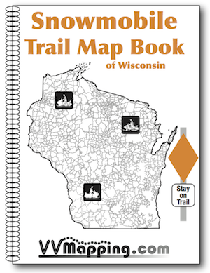 Wisconsin Snowmobile System Map Book (image for) Wisconsin Snowmobile System Map Book